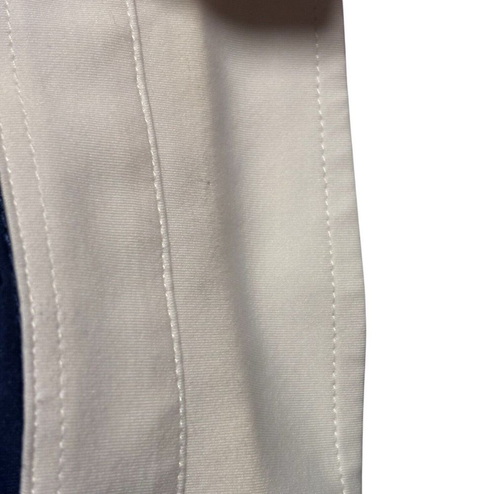 FootJoy FJ Lisle Self Collar Golf Polo Mens Sz M Citrus Green/Blue - Color block - Picture 4 of 12